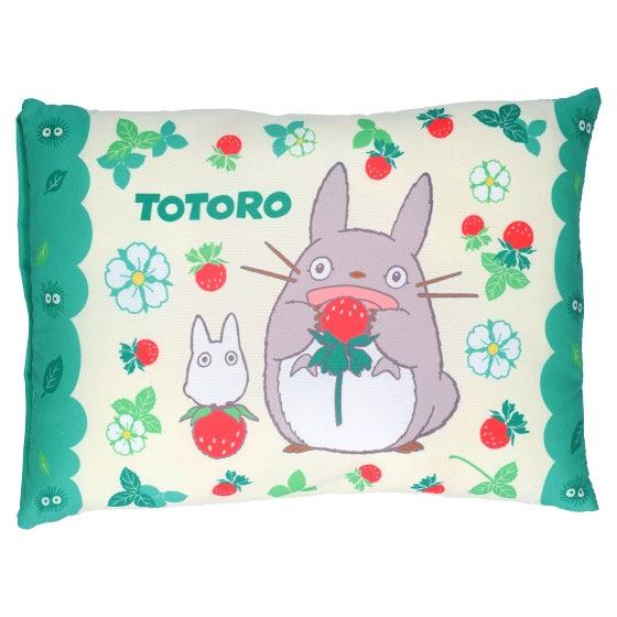 My Neighbor Totoro Cushion Totoro & Strawberries 28 x 39 cm - MangaShop.ro