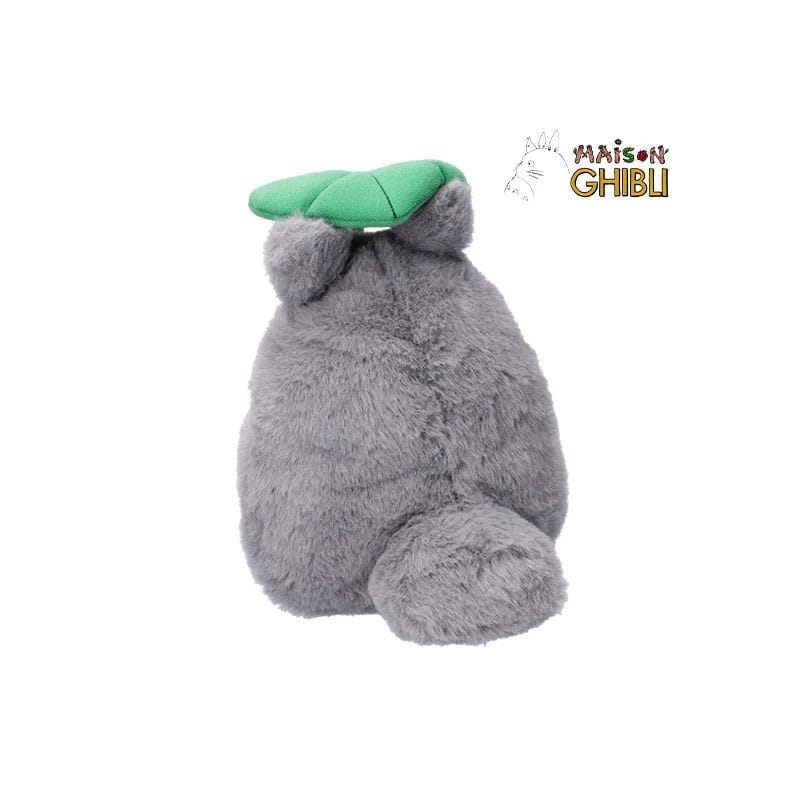 My Neighbor Totoro Nakayoshi Plush Figure Big Totoro with leaf 21 cm - MangaShop.ro