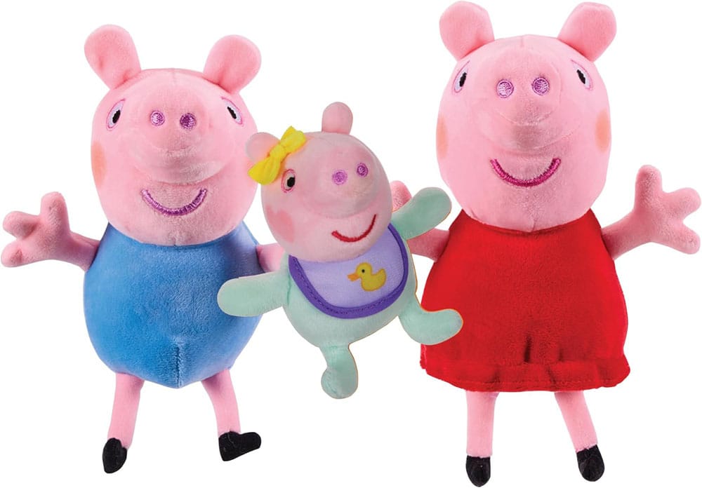 Peppa Pig Plush figures 3er Pack - MangaShop.ro
