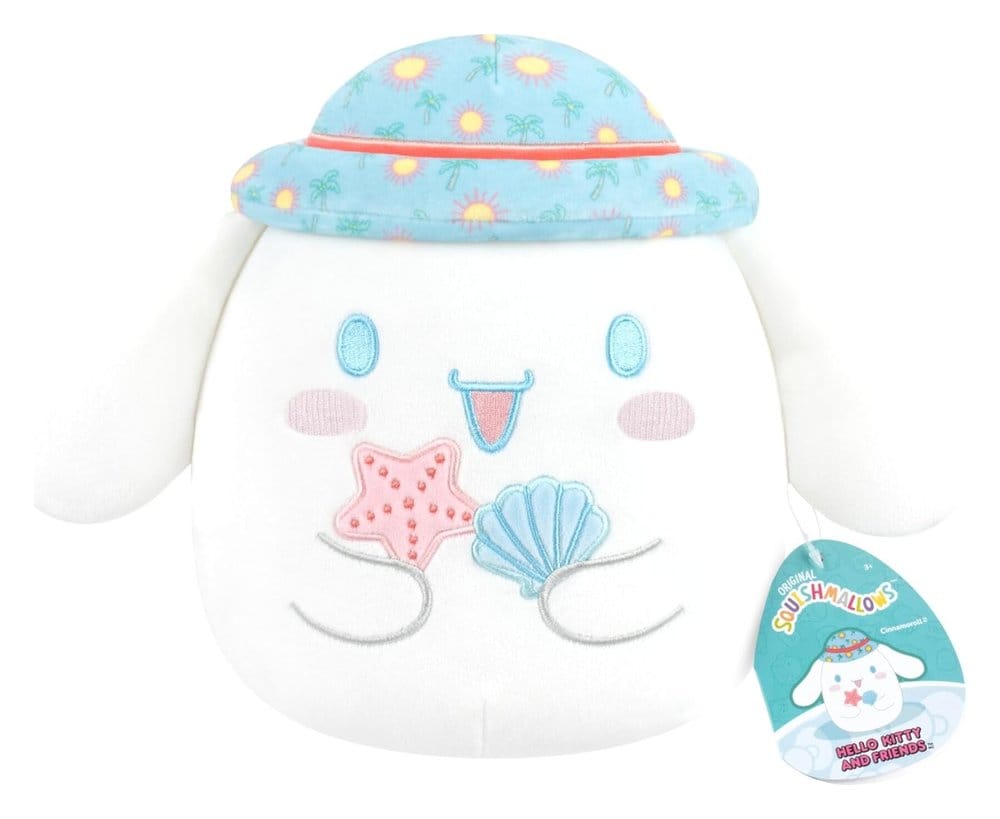 Sanrio Squishmallow Plush Figure Hello Kitty and Friends Seize the Moment Cinnamoroll Hat 20 cm - MangaShop.ro