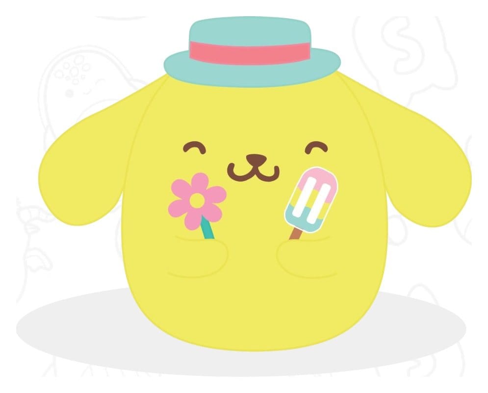 Sanrio Squishmallow Plush Figure Hello Kitty and Friends Seize the Moment Pompompurin Popsicle 20 cm - MangaShop.ro