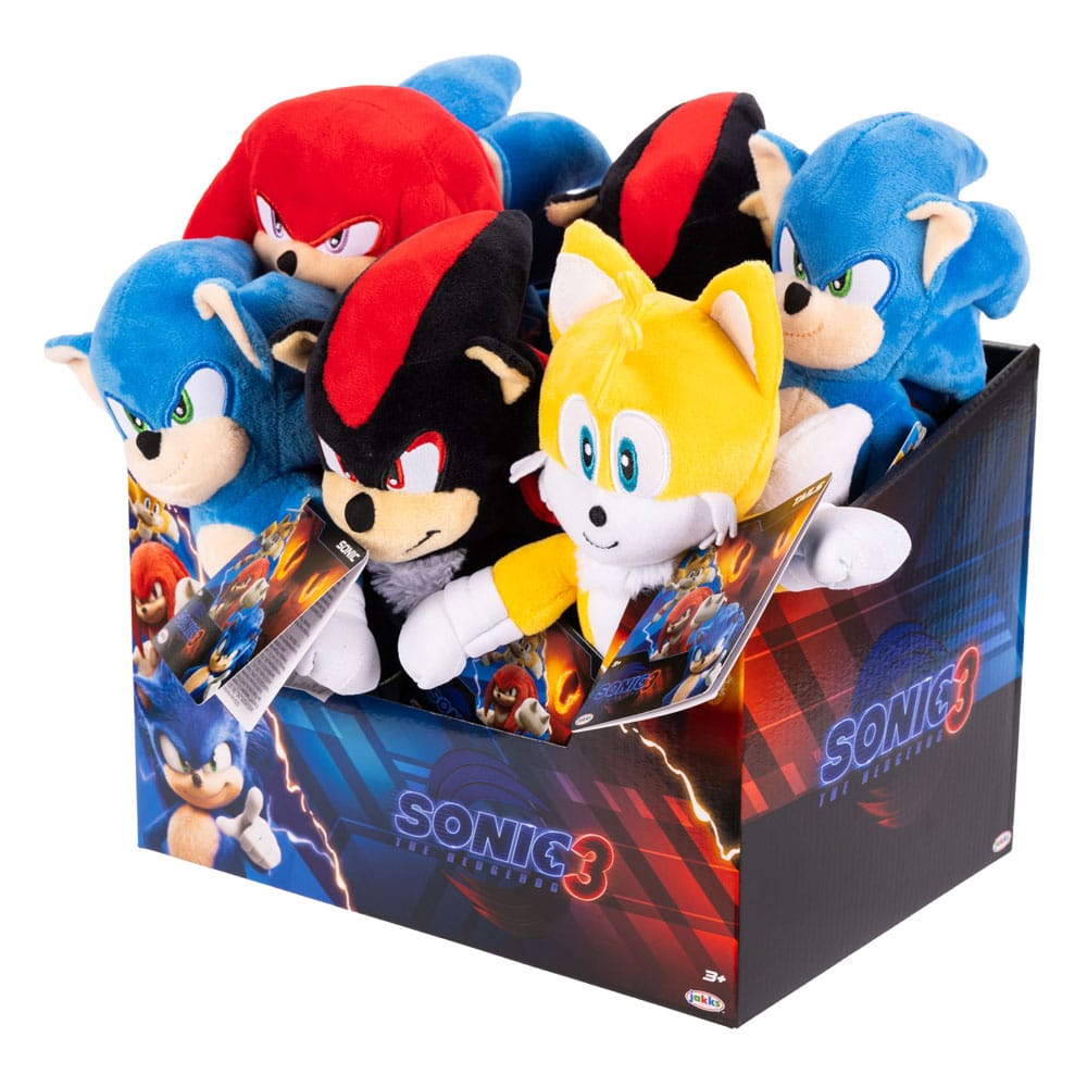 Sonic - The Hedgehog Movie 3 Plush Figures Wave 1 23 cm Assortment (8) - MangaShop.ro