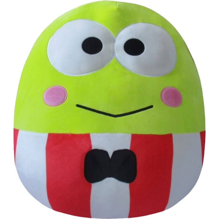 Squishmallows Plush Figure Sanrio Core Keroppi Red Striped Suit 25 cm - MangaShop.ro