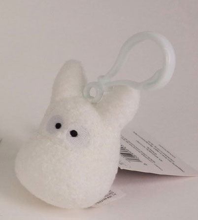 My Neighbor Totoro Plush Backpack Clip Totoro white 6 cm - MangaShop.ro