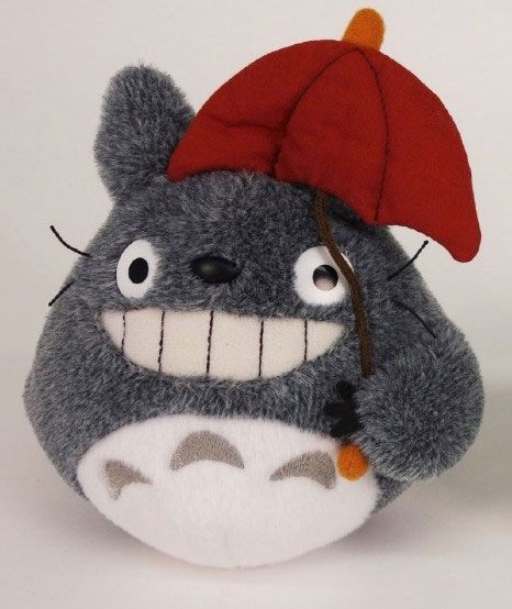 My Neighbor Totoro Plush Figure Totoro Red Umbrella 15 cm - MangaShop.ro