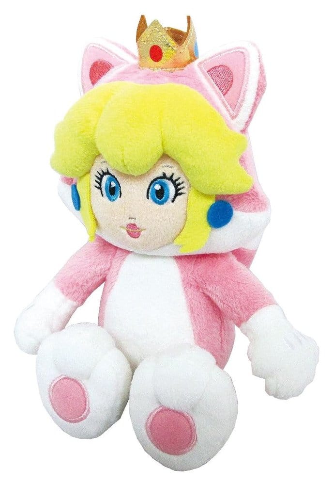 Super Mario Plush Figure Cat Peach 22 cm - MangaShop.ro