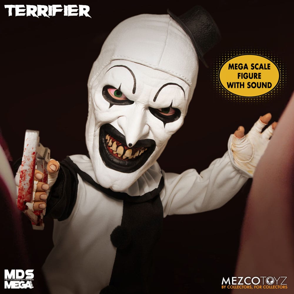 Terrifier MDS Mega Scale Plush Doll Art the Clown with Sound 38 cm - MangaShop.ro