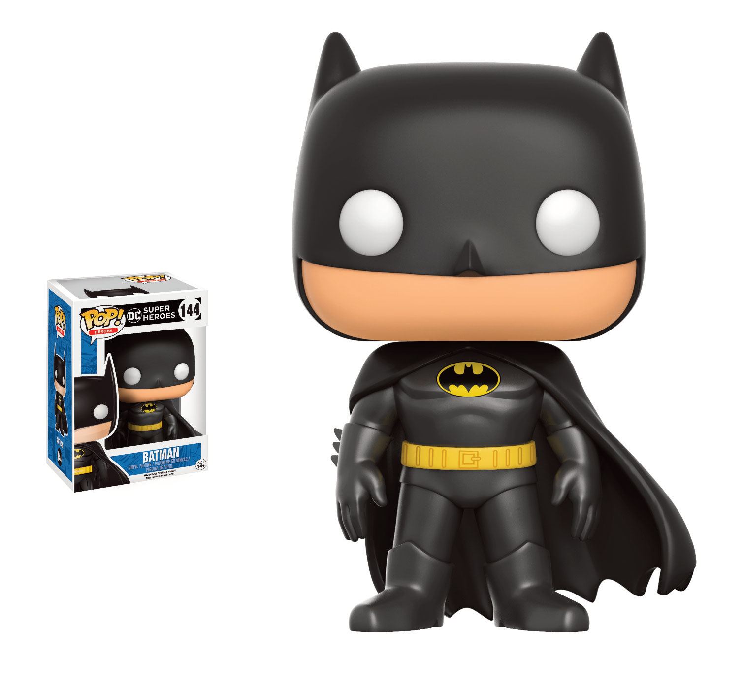 DC Comics POP! Heroes Figure Classic Batman (Flowing Cape) 9 cm - MangaShop.ro