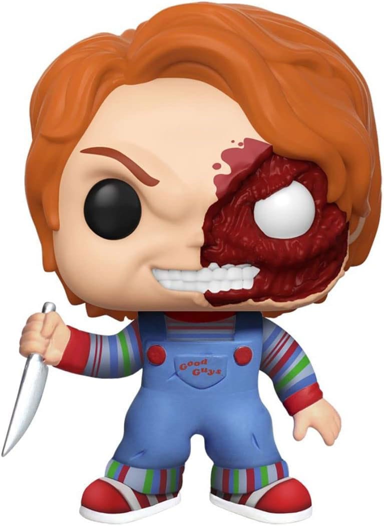 Child's Play POP! Movies Vinyl (Exc) Figure Chucky Half (BD) 9 cm - MangaShop.ro