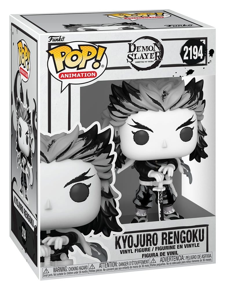 Demon Slayer: Kimetsu no Yaiba POP! Animation Vinyl Figures Rengoku(Sumi-Ink) 9 cm - MangaShop.ro