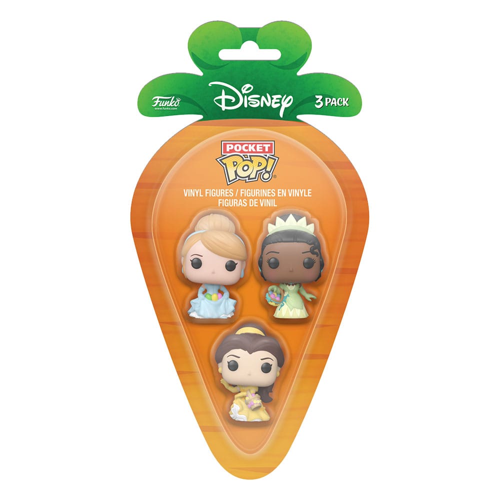 Disney Pocket POP! Vinyl Figure 3-Pack Disney Princess C/B/T 4 cm - MangaShop.ro