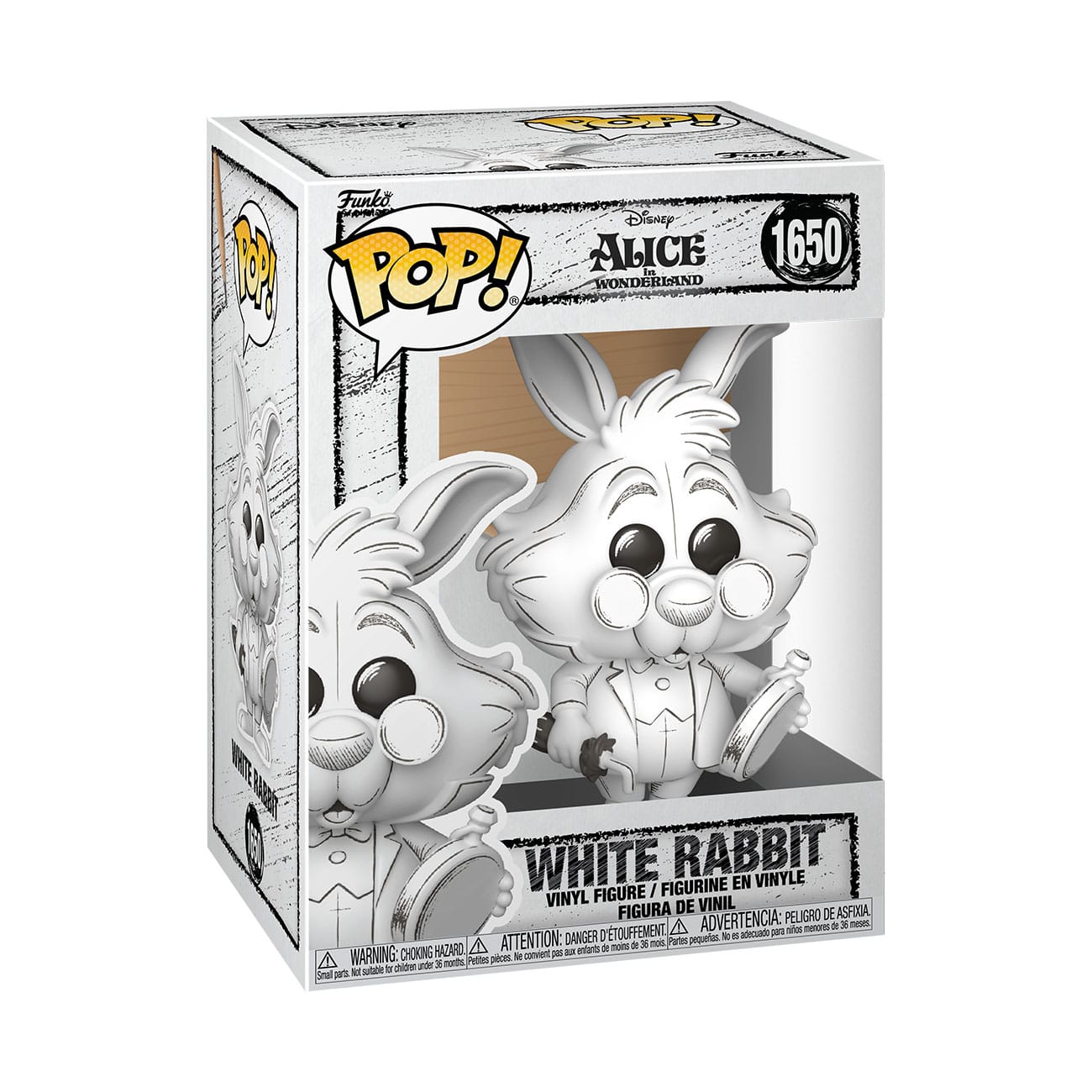 Disney POP! Vinyl Figure Sketched- White Rabbit 9 cm - MangaShop.ro