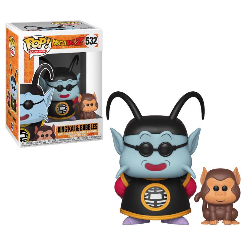 Dragon Ball Z POP! Animation Vinyl Figure King Kai & Bubbles 9 cm - MangaShop.ro