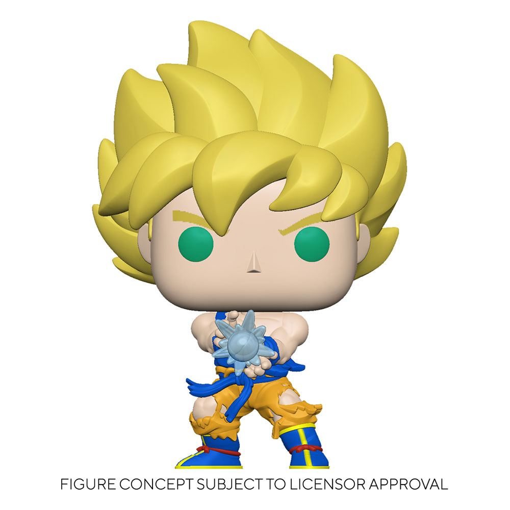 Dragon Ball Z POP! Animation Vinyl Figure SS Goku w/ Kamehameha Wave 9 cm - MangaShop.ro