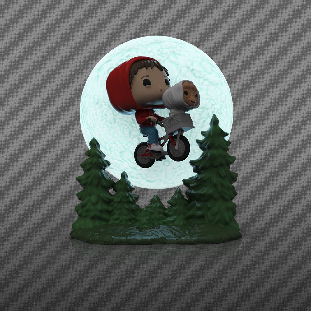 E.T. the Extra-Terrestrial POP! Moment Vinyl Figure Elliot and ET Flying (GITD) 9 cm - MangaShop.ro
