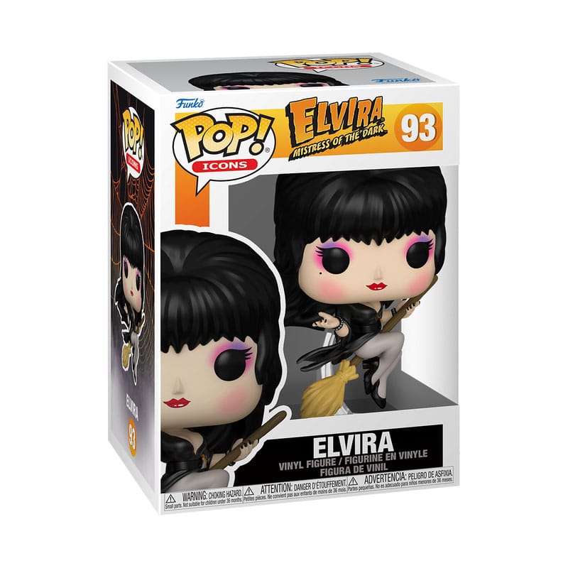 Elvira POP! Icons Vinyl Figure Elvira Broom 9 cm - MangaShop.ro