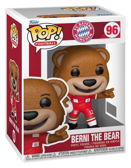 FC Bayern Munich POP! Football Vinyl Figure Berni der Bär 9 cm - MangaShop.ro