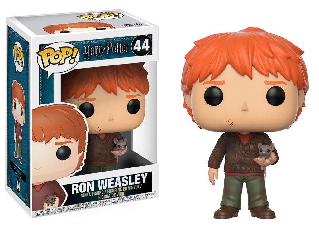 Harry Potter POP! Movies Vinyl Figure Ron Weasley with Scabbers 9 cm - MangaShop.ro
