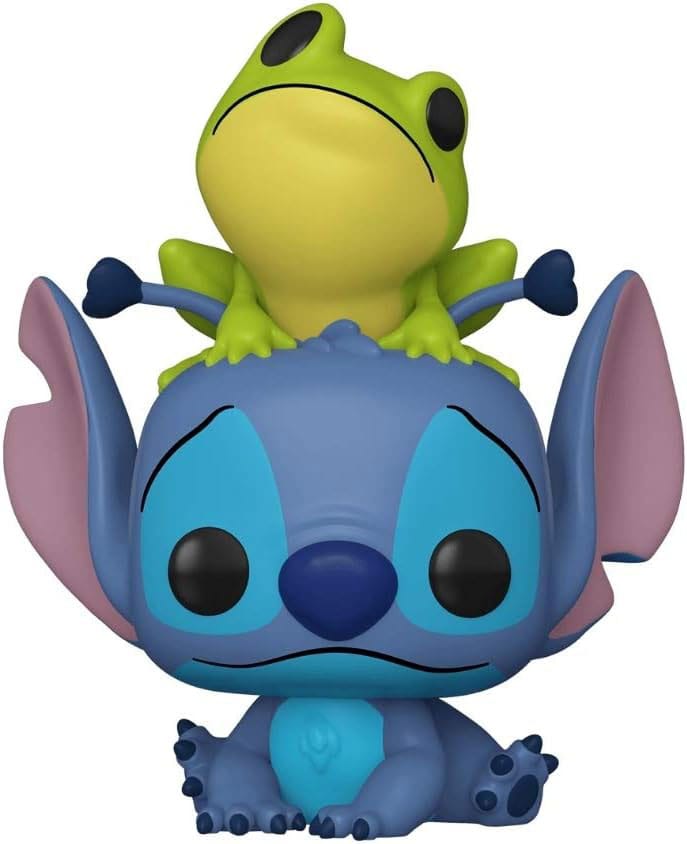 Lilo & Stitch POP! Vinyl Figure Stitch w/Frog 9 cm - MangaShop.ro