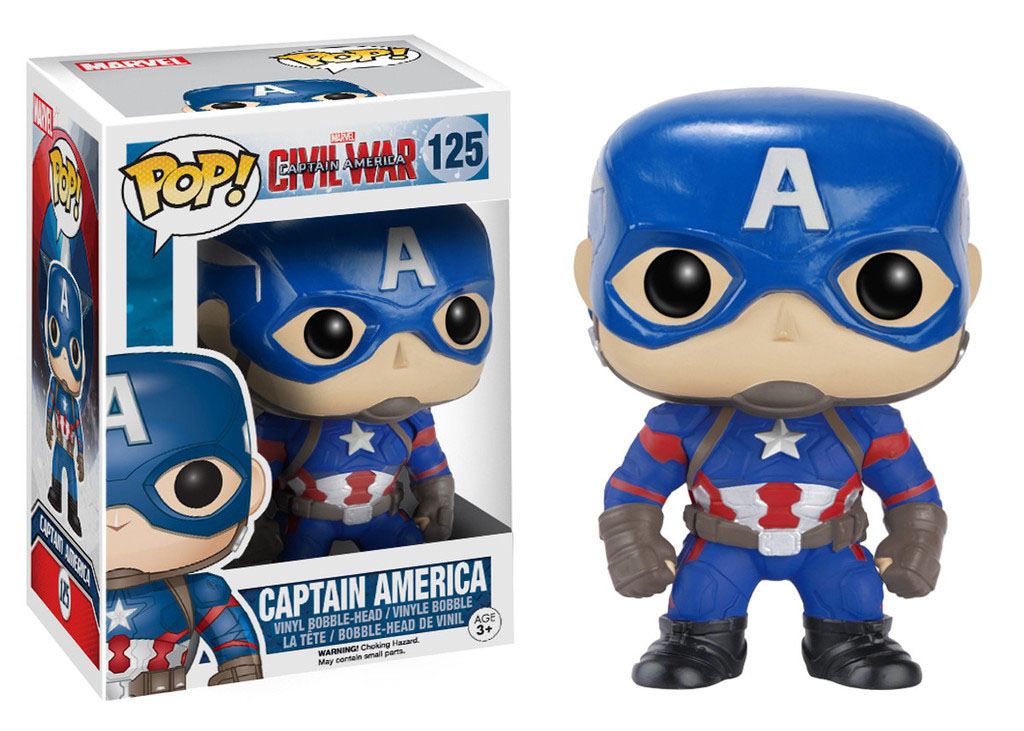 Captain America Civil War POP! Vinyl Bobble-Head Captain America 10 cm - MangaShop.ro