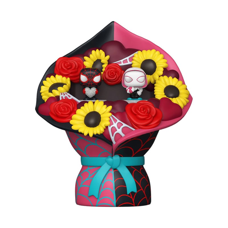 Marvel Bitty POP! Bouquet Vinyl Figure 2-Pack Miles Morales & Ghost Spider (Valentine) 4 cm - MangaShop.ro