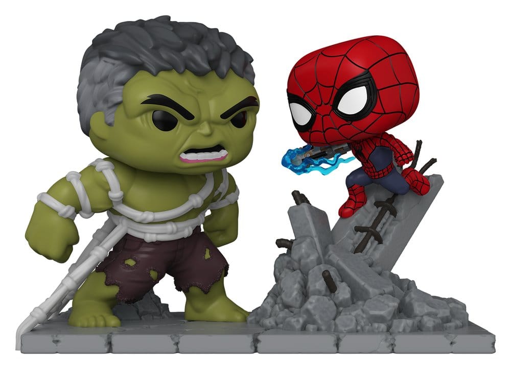 Marvel Diorama POP! Moment Spider-Man v Hulk - MangaShop.ro