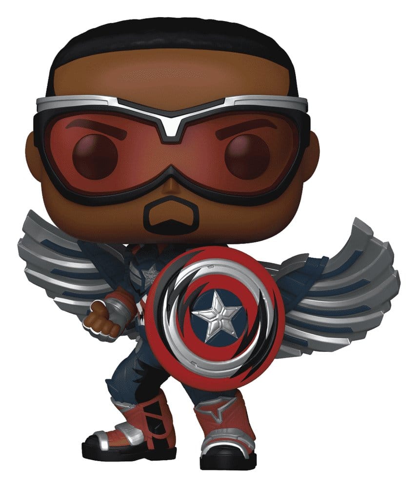 Marvel POP! Comics Vinyl Figure Captain America (Sam Wilson) (Comic Deco) Exclusive 9 cm - MangaShop.ro