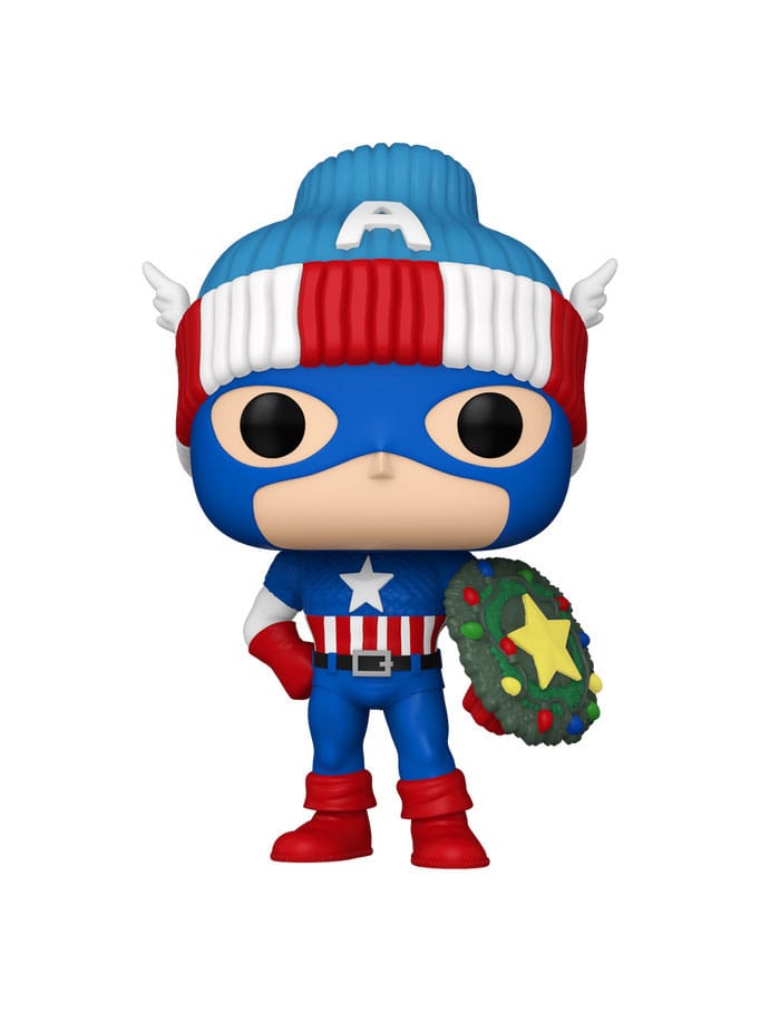 Marvel POP! Vinyl Figure Holiday Capt. America 9 cm - MangaShop.ro