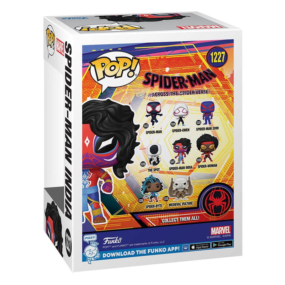 Spider-Man: Across the Spider-Verse POP! Movies Vinyl Figure Spider-Man India 9 cm - MangaShop.ro