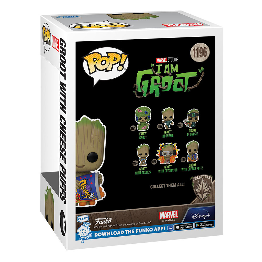 I Am Groot POP! Vinyl Figure Groot w/Cheese Puffs 9 cm - MangaShop.ro