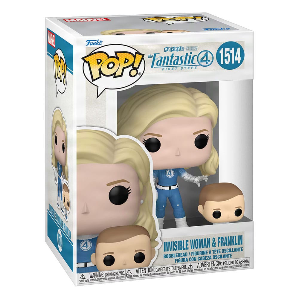 The Fantastic Four: First Steps POP! & Buddy Marvel Vinyl Figure Invisible Woman & Franklin 9 cm - MangaShop.ro