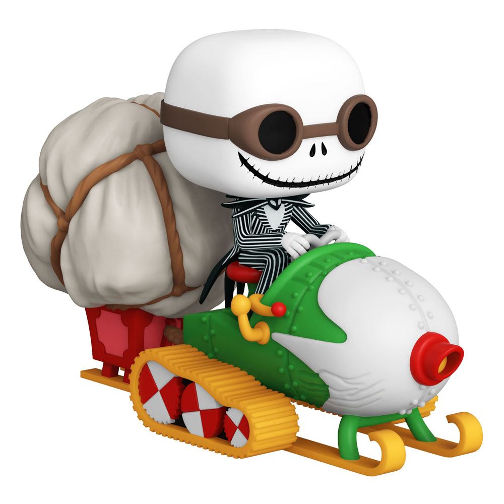 Nightmare before Christmas POP! Rides Vinyl Figure Jack w/Goggles & Snowmobile 18 cm - MangaShop.ro