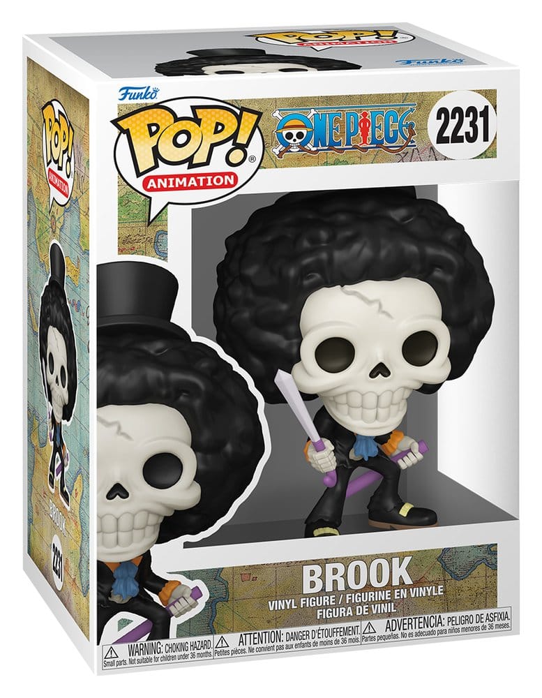 One Piece POP! Animation Vinyl Figure Brook (Refresh) 9 cm - MangaShop.ro