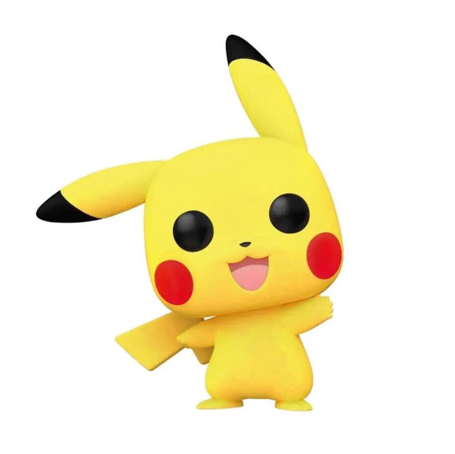 Pokemon POP! Games Vinyl Figure Pikachu Waving (Flocked) 9 cm - MangaShop.ro