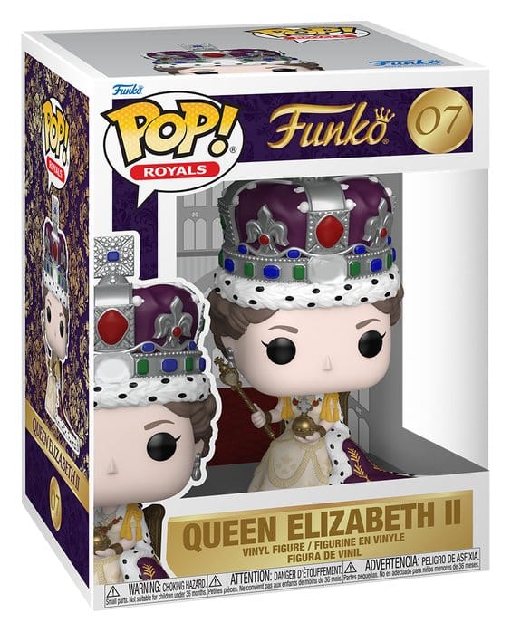 Queen Elizabeth II POP! Premium Vinyl Figure 100th- Queen Elizabeth II (Coronation) 9 cm - MangaShop.ro