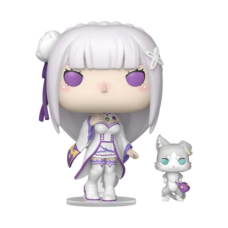 Re:Zero POP!&Buddy Animation Vinyl Figures Emilia w/Puck 9 cm - MangaShop.ro