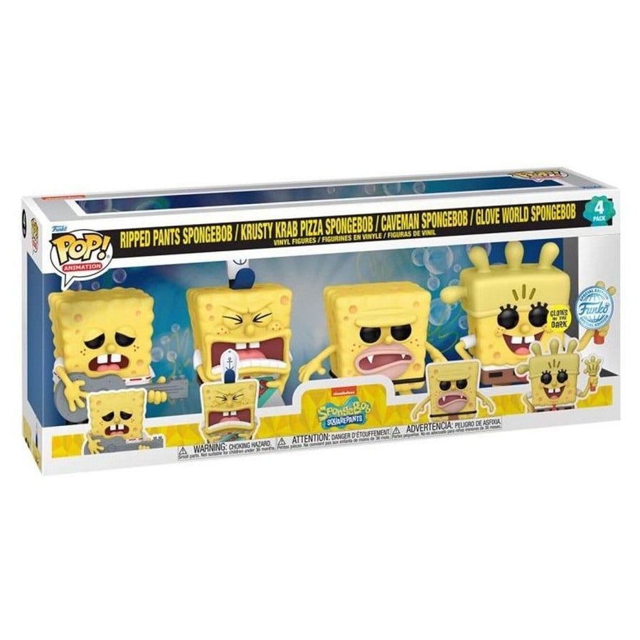 Spongebob POP! Television Vinyl Figure 4-Pack (EMEA) 9 cm - MangaShop.ro