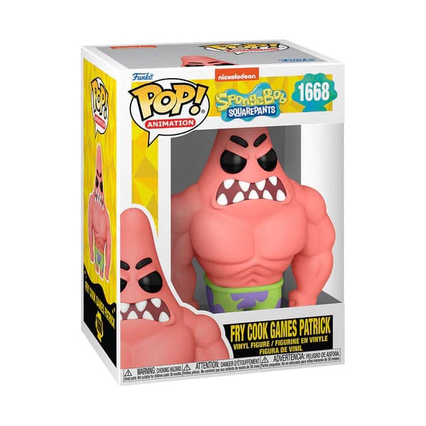SpongeBob SquarePants 25th Anniversary POP! Vinyl Figure Patrick w/Muscles 9 cm - MangaShop.ro