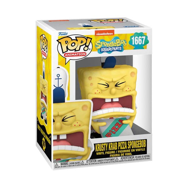 SpongeBob SquarePants 25th Anniversary POP! Vinyl Figure SB w/Pizza 9 cm - MangaShop.ro