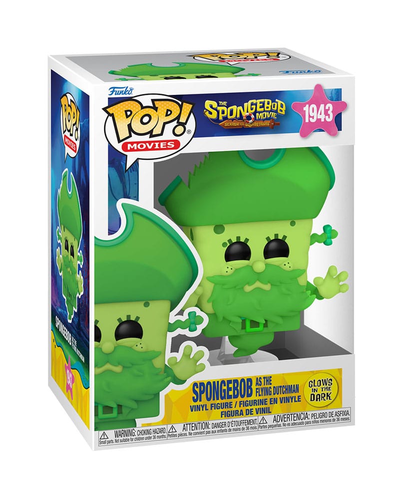 SpongeBob SquarePants POP! Vinyl Figure SpongeBob as the Flying Dutchman (Glow) 9 cm - MangaShop.ro