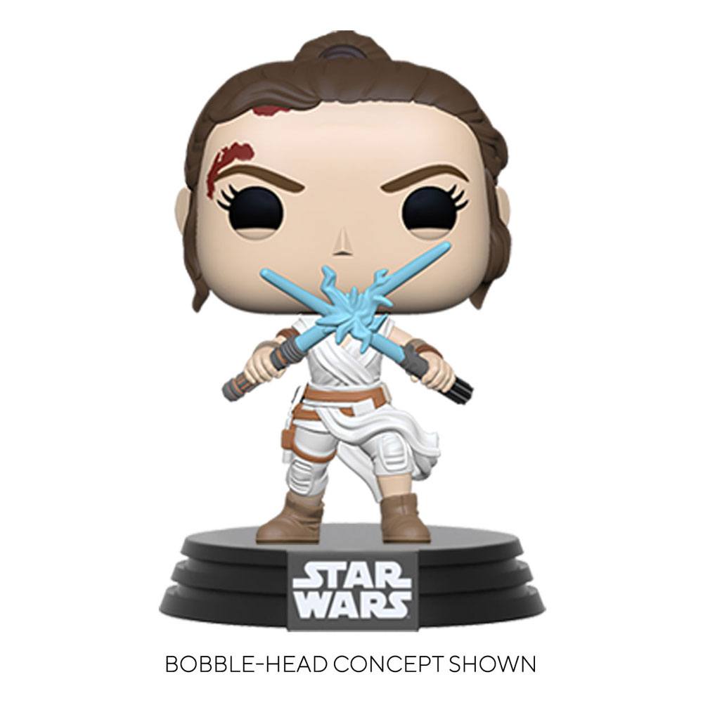 Star Wars Episode IX POP! Movies Vinyl Figure Rey w/2 Light Sabers 9 cm - MangaShop.ro