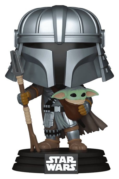 Star Wars POP! Vinyl Bobblehead Figure Mandalorian with Grogu (Impressions) Exclusive 9 cm - MangaShop.ro
