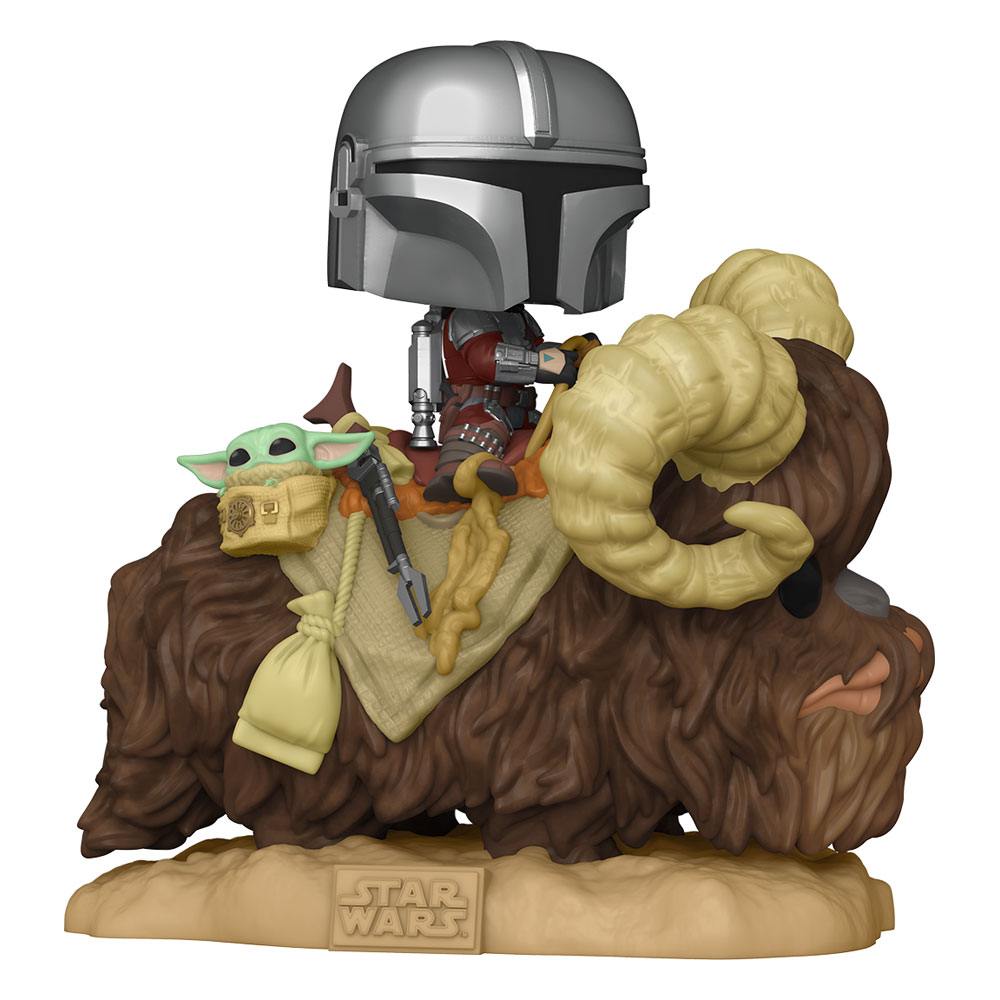 Star Wars The Mandalorian POP! Deluxe Vinyl Figure The Mandalorian on Wantha with Child in Bag 9 cm - MangaShop.ro