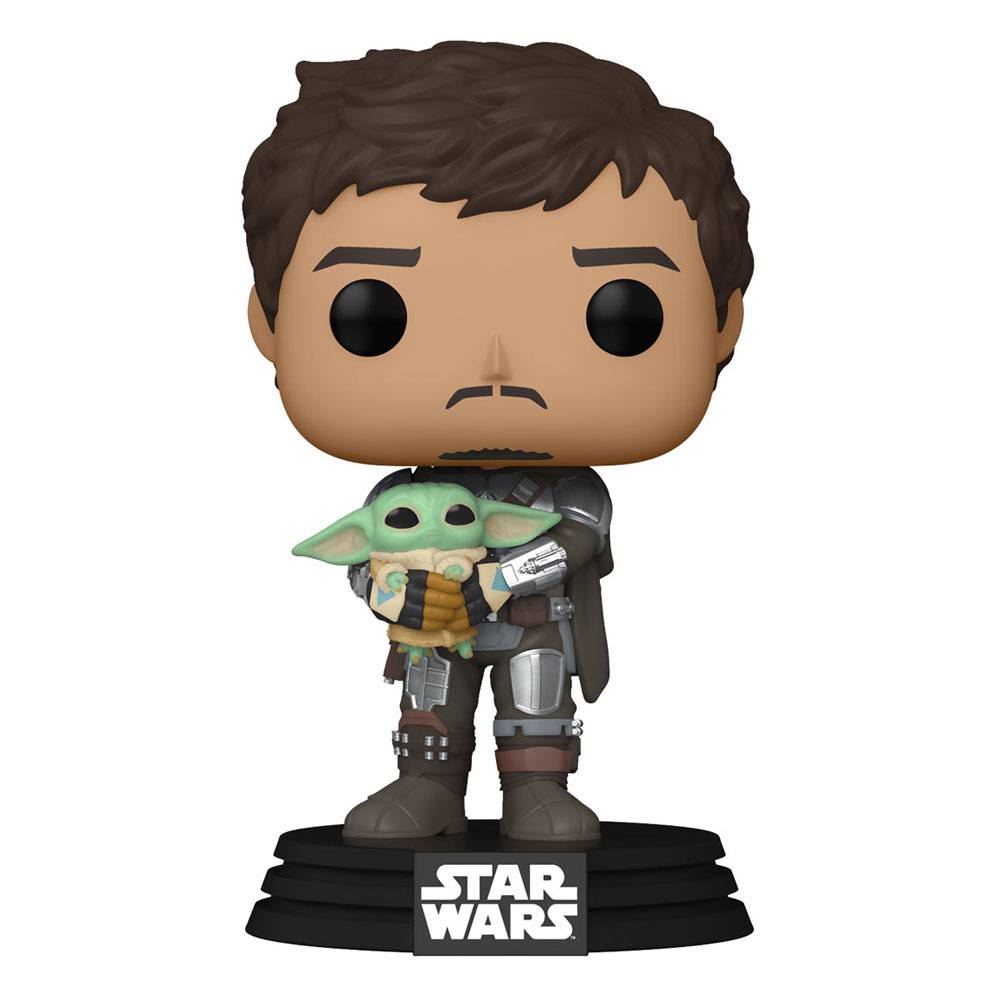 Star Wars The Mandalorian POP! TV Vinyl Figure The Mandalorian & Grogu 9 cm - MangaShop.ro