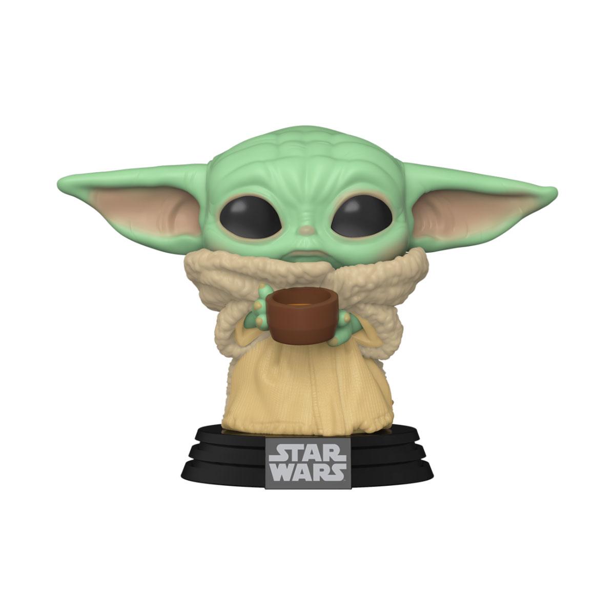 The Mandalorian POP! Star Wars Vinyl Figure The Child w/ Cup 9 cm - MangaShop.ro