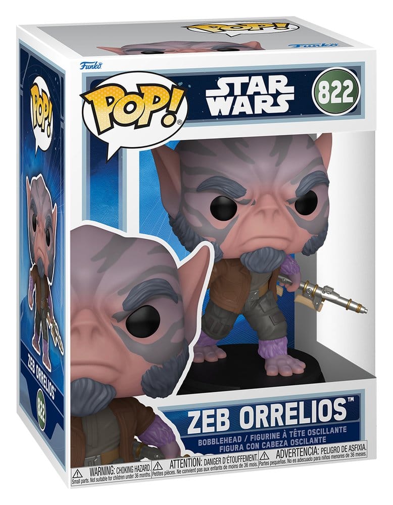 Star Wars: The Mandalorian and Grogu POP! Vinyl Bobblehead Figure Zeb Orrelios  9 cm - MangaShop.ro