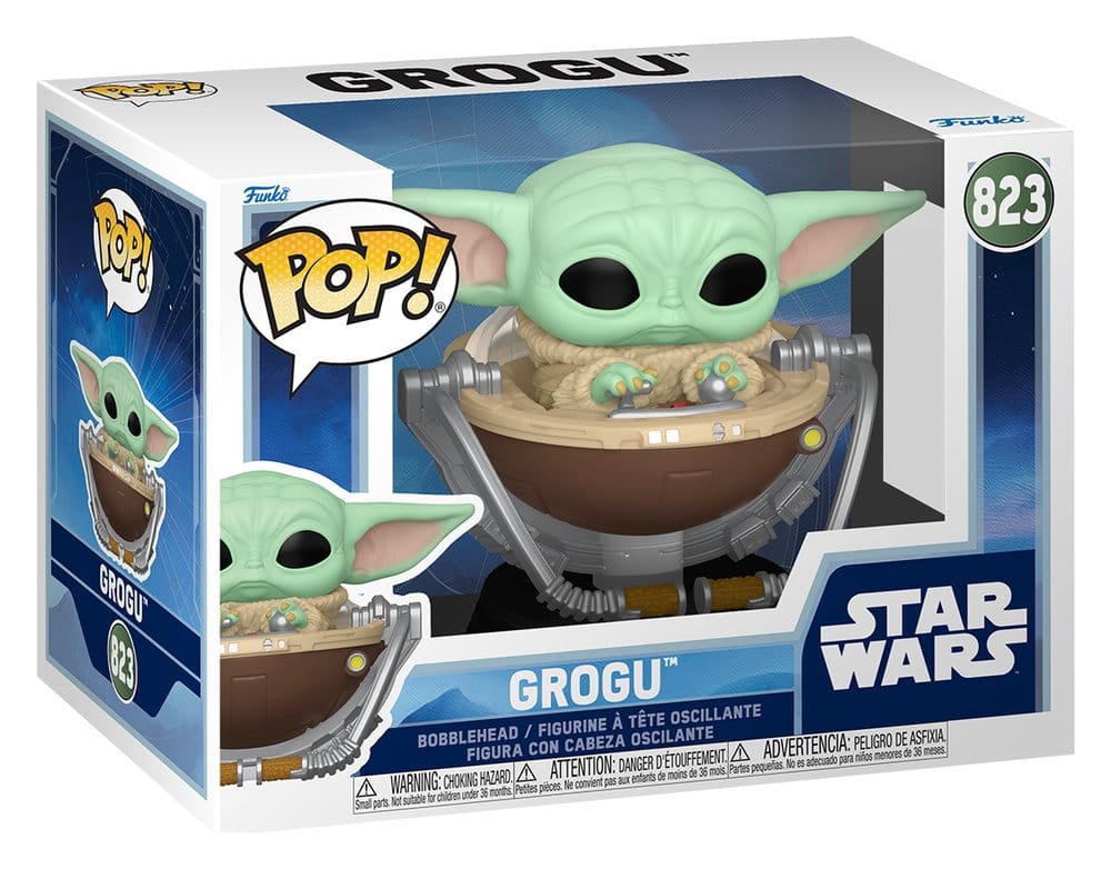 Star Wars: The Mandalorian and Grogu POP! Vinyl Bobblehead Figure Grogu in Pram 9 cm - MangaShop.ro