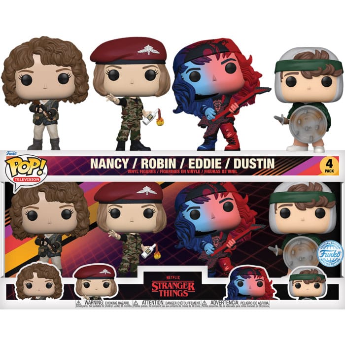 Stranger Things POP! TV Vinyl Figure 4-Pack S4 (EMEA) 9 cm - MangaShop.ro