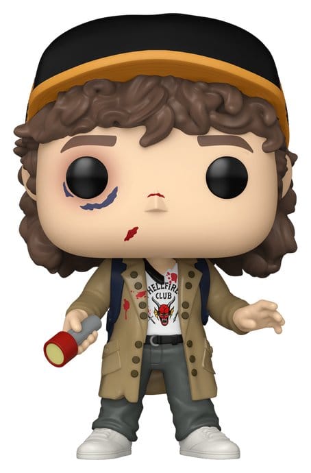 Stranger Things POP! TV Vinyl Figure Dustin Henderson (Battle Damaged) Exclusive 9 cm - MangaShop.ro