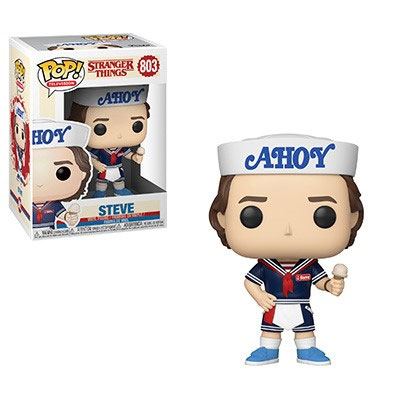 Stranger Things POP! TV Vinyl Figure Steve with Hat and Ice Cream 9 cm - MangaShop.ro